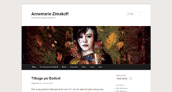 Desktop Screenshot of annemariezimakoff.dk